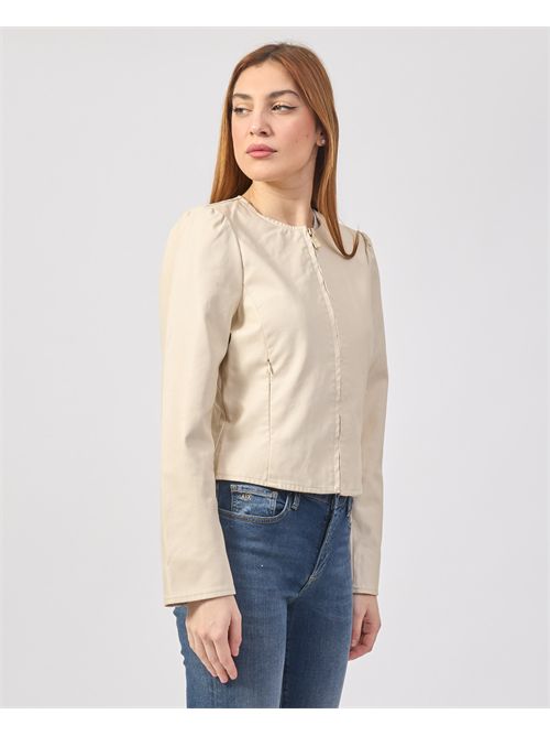 Veste effet cuir Yes Zee avec plis dans le dos YES ZEE | J438-G1000250